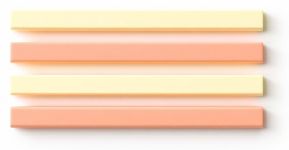 Four blank bars in a column, one mark for each step before the balance moves.